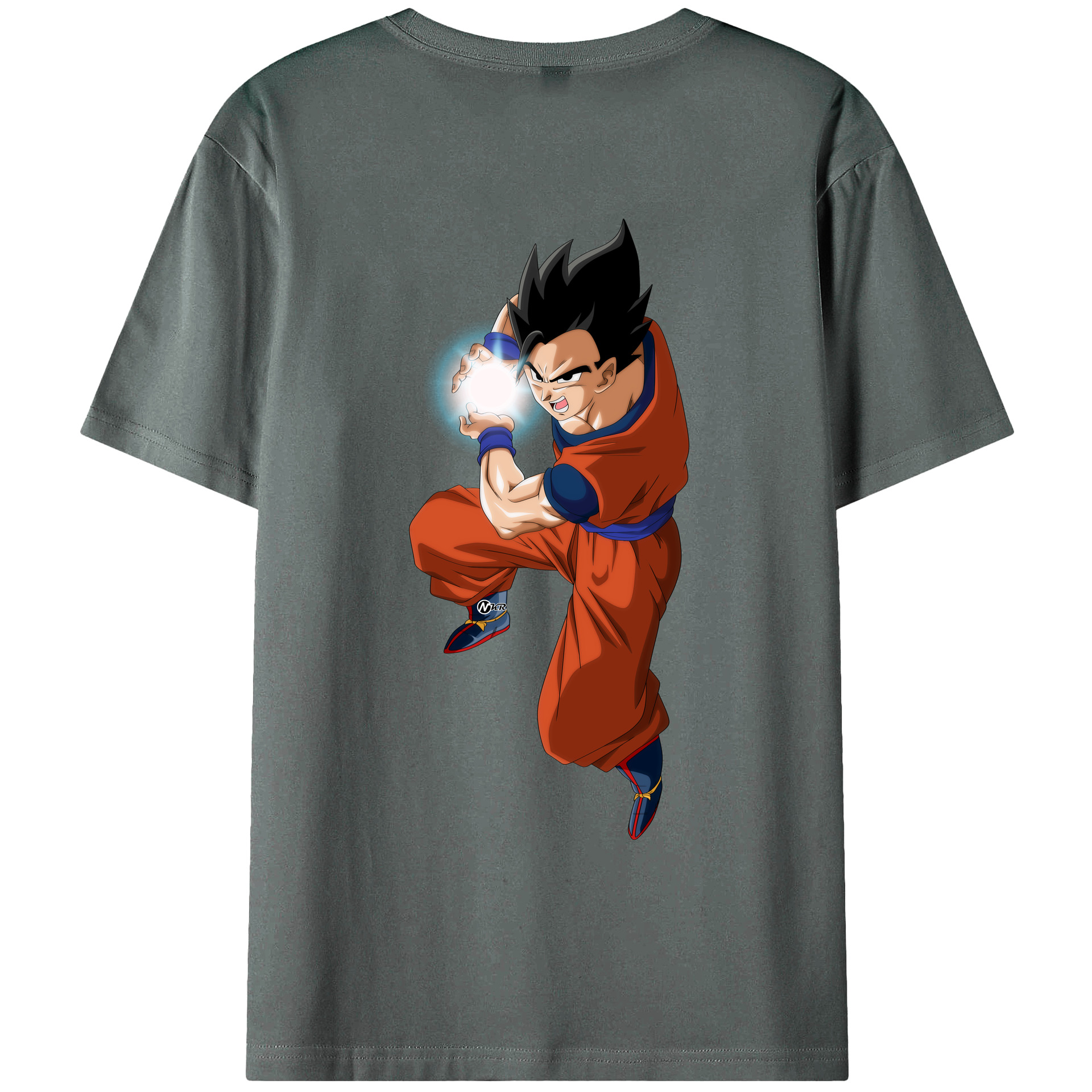（画像用） ドラゴンボール 孫 悟飯（そんごはん）DRAGON BALL Son Gohan 綿100％ メンズ半袖Tシャツ（バックプリント） 通気性